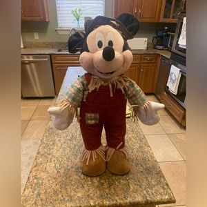 Disney Mickey standing scarecrow